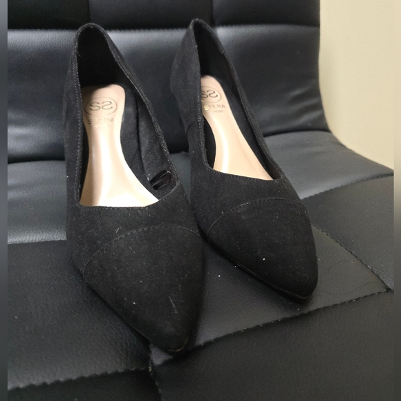 Sfera black suede heels 6 - Picture 3 of 6